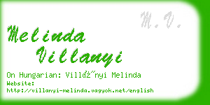 melinda villanyi business card